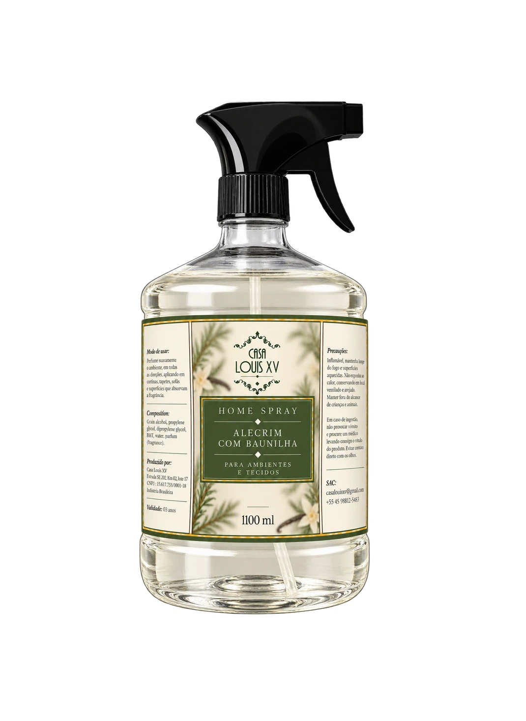 Home Spray Alecrim com Vanilla 1100ml - 1