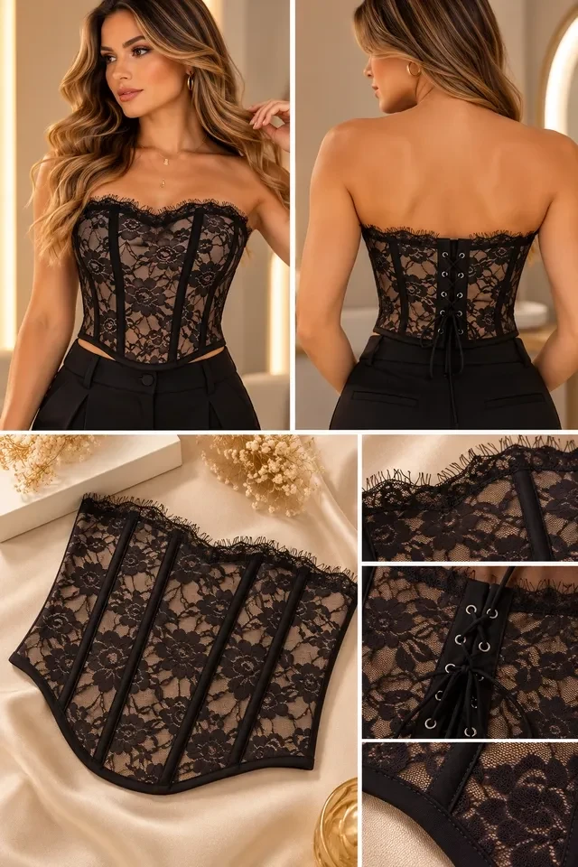 Corset bordado - 2
