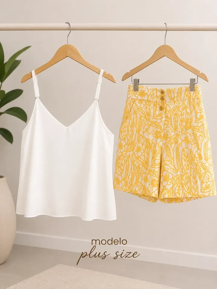 Short linho  - 1