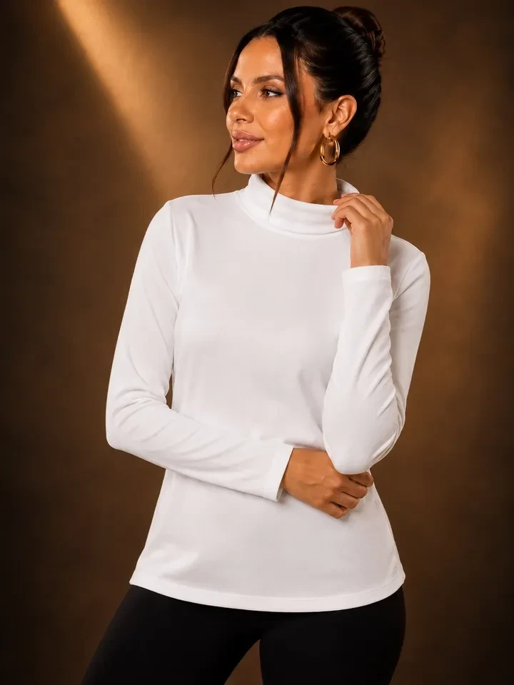 Blusa térmica de gola  - 1