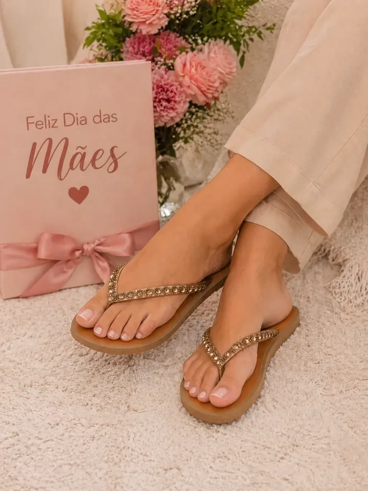 Chinelo caramelo  - 1