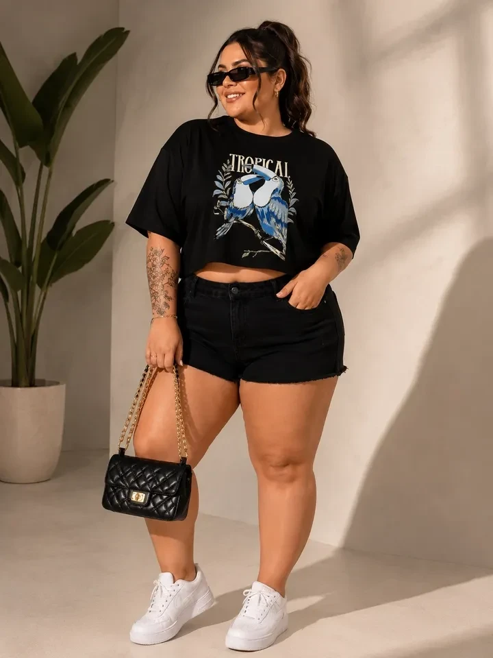 T shirt croped - 1