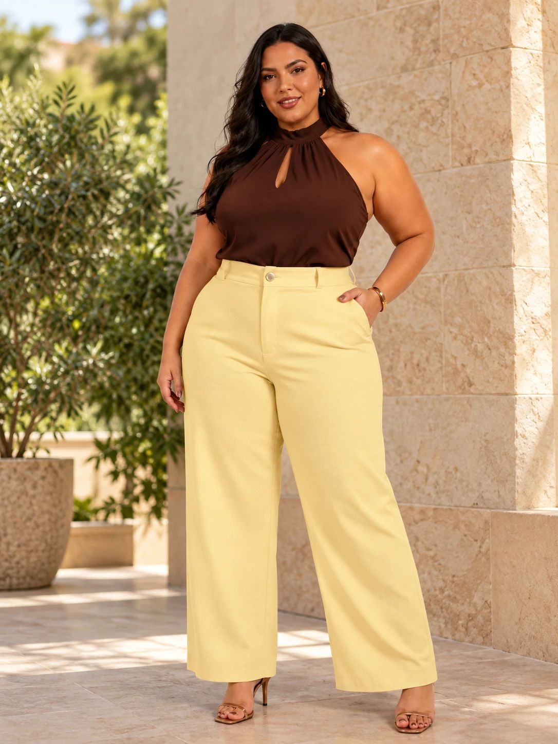 Calça pantalona  - 1