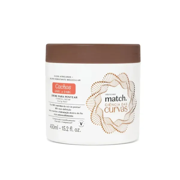 OBoticário - Creme Para Pentear Match Ciência Das Curvas Cachos 450 ml