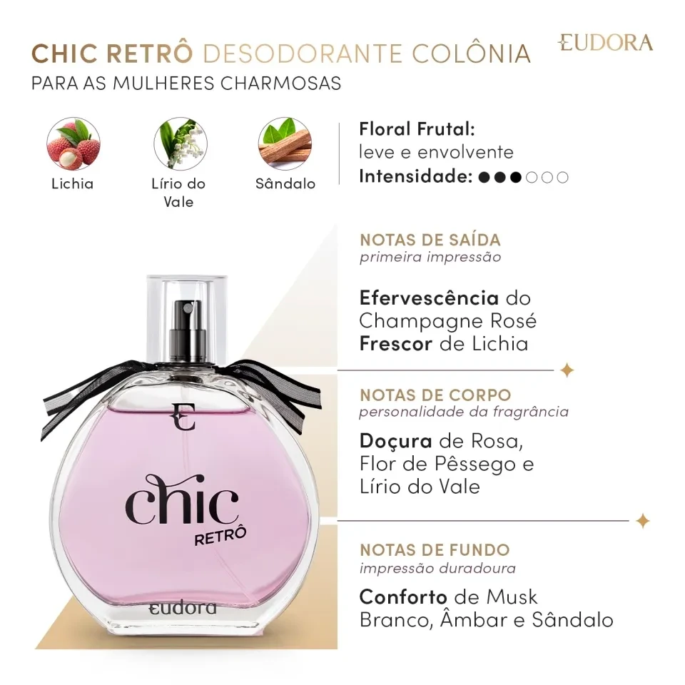 Eudora - Chic Retrô 95 ml - 3
