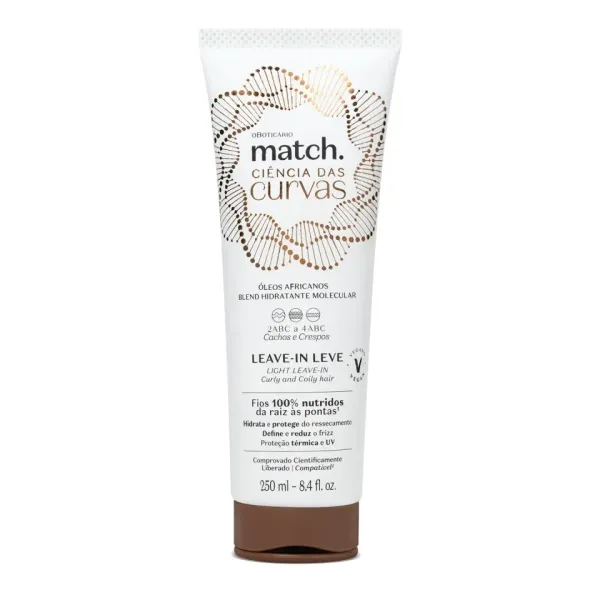 OBoticário - Leave-In Leve Match Ciência Das Curvas 250 ml