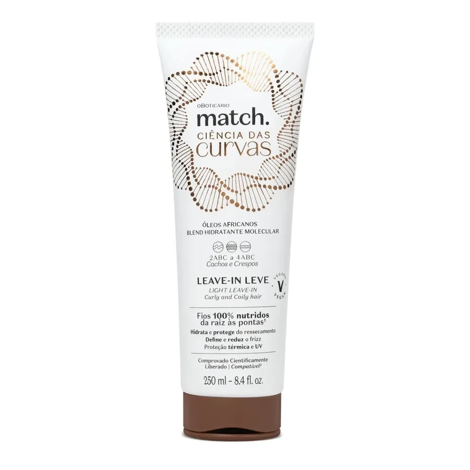OBoticário - Leave-In Leve Match Ciência Das Curvas 250 ml - 1