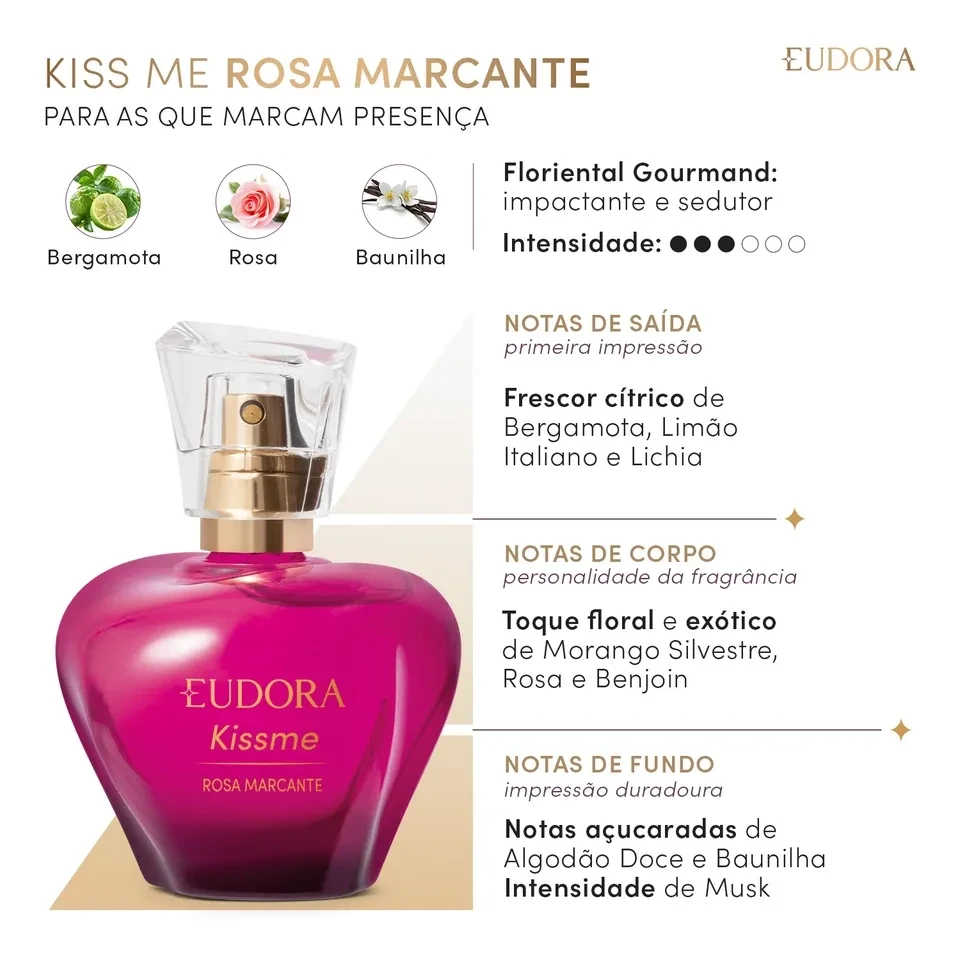Eudora - Kiss Me Rosa Marcante 50 ml - 2