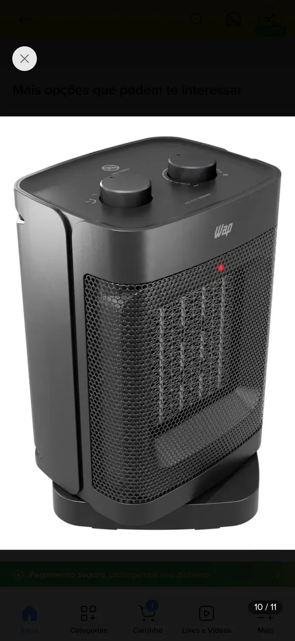 Aquecedor elétrico WAP