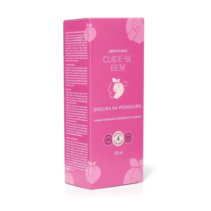 Creme Hidratante Depilatório Corporal Cuide-se Bem Doçura na Pessegura 150ml - 6