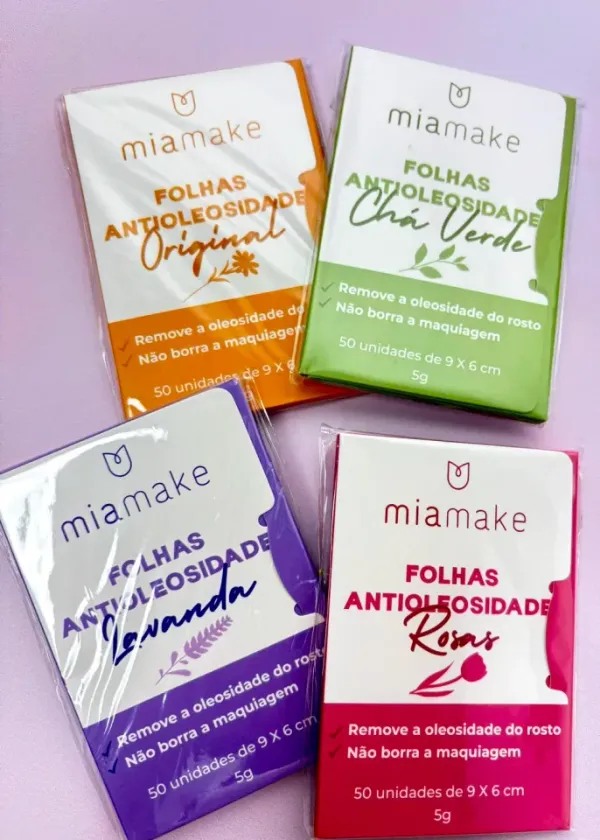 Folhas Antioleosidade 50 Unds - Mia Make - imagem 1