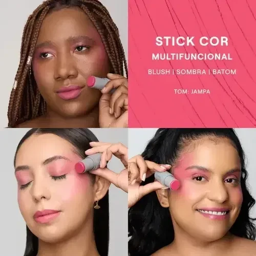 Blush stick multifuncional cor JAMPA - Boca Rosa Beauty  - 5
