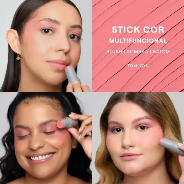 Blush stick multifuncional GYN - Boca Rosa Beauty  - imagem 3