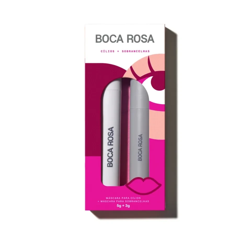 Kit Máscara Efeito Volume + Sobrancelha Boca Rosa Beauty - 1
