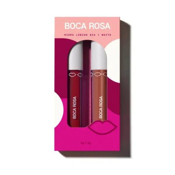 Combo Dia e Noite Hidra Vermelho + Hidra Bege Boca Rosa Beauty  - imagem 1