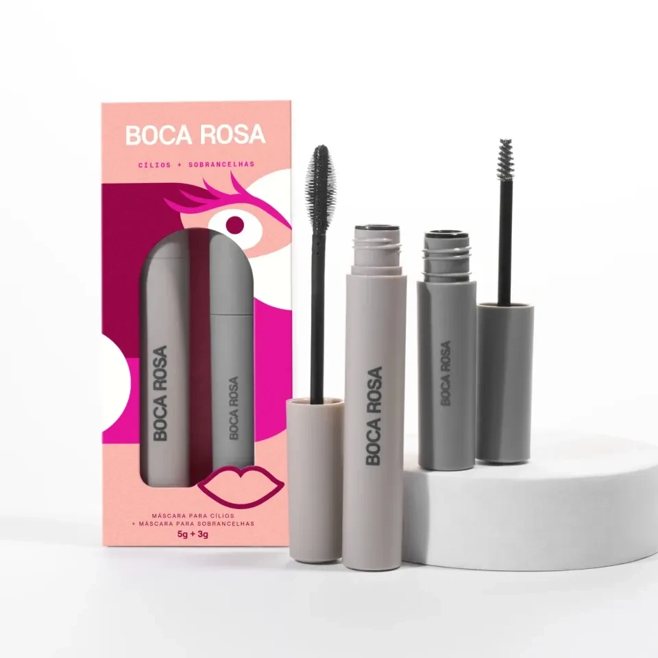 Kit Máscara Efeito Volume + Sobrancelha Boca Rosa Beauty - 2