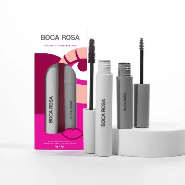 Kit Máscara Efeito Natural + Sobrancelha Boca Rosa Beauty  - imagem 1