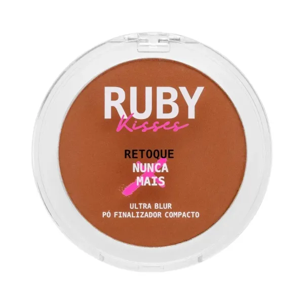 Pó Finalizador Compacto Ultra Blur Retoque Nunca Mais cor DEEP - Ruby Kisses - imagem 1