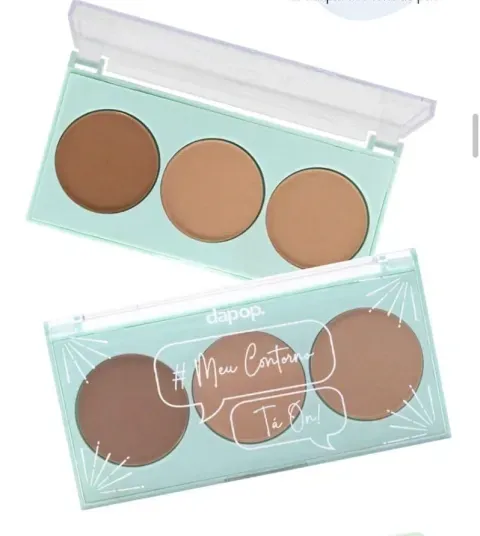 Paleta de contorno facial - Dapop  - imagem 1