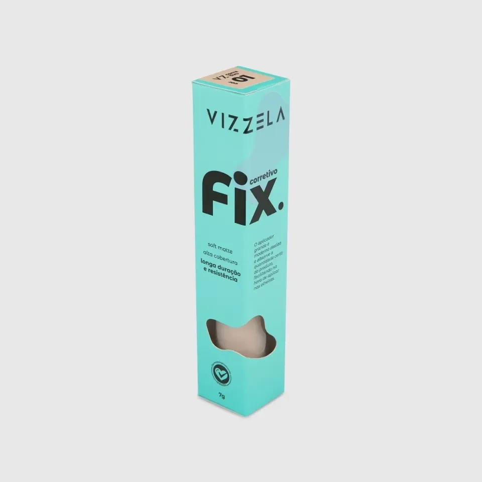 Corretivo líquido fix - vizzela - 1