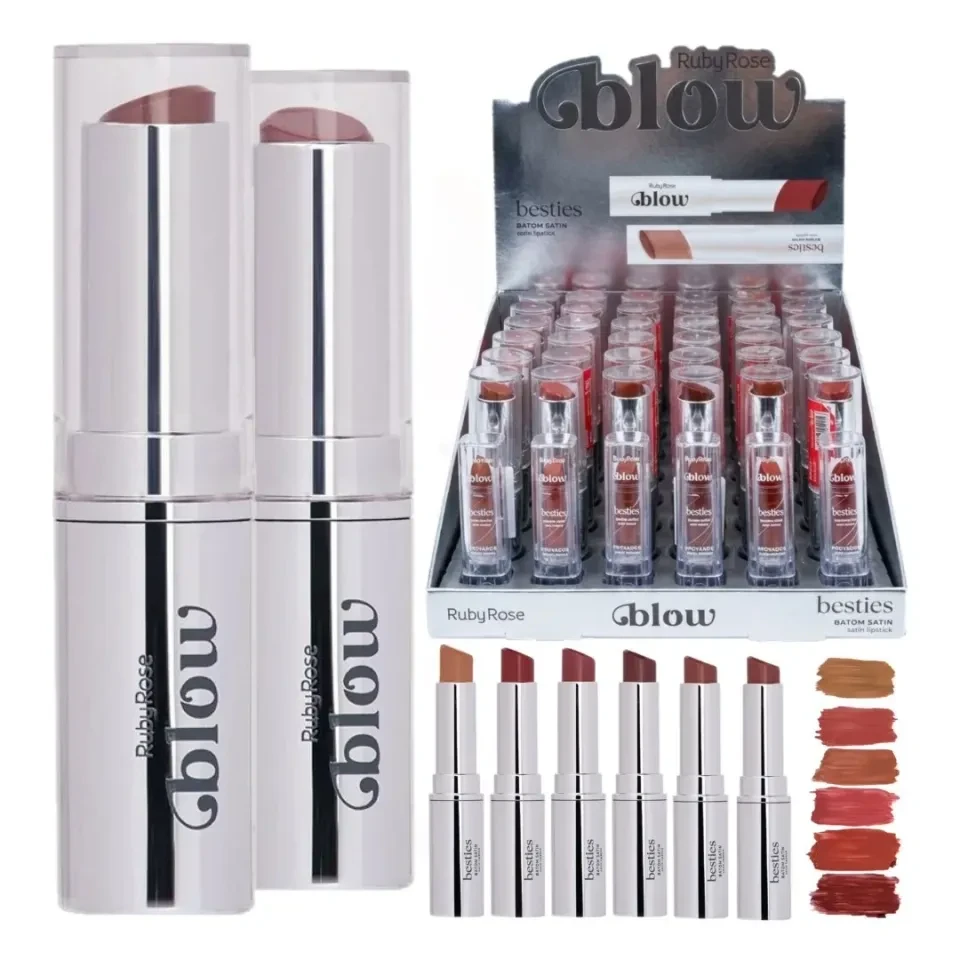 Batom BLOW Satin Besties - Ruby Rose - 4