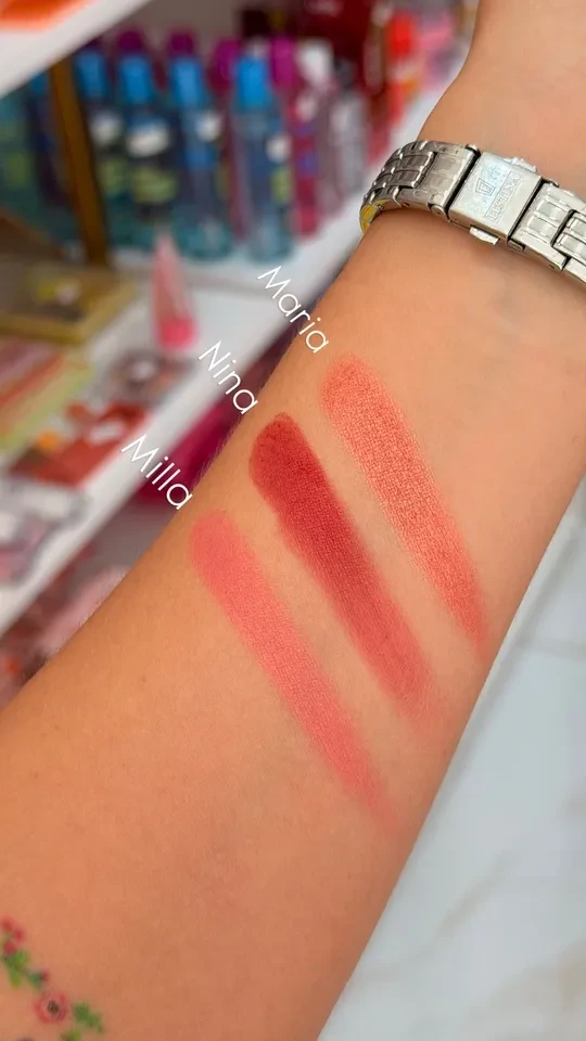 Blush compacto cor Nina - Milla Makeup - 3