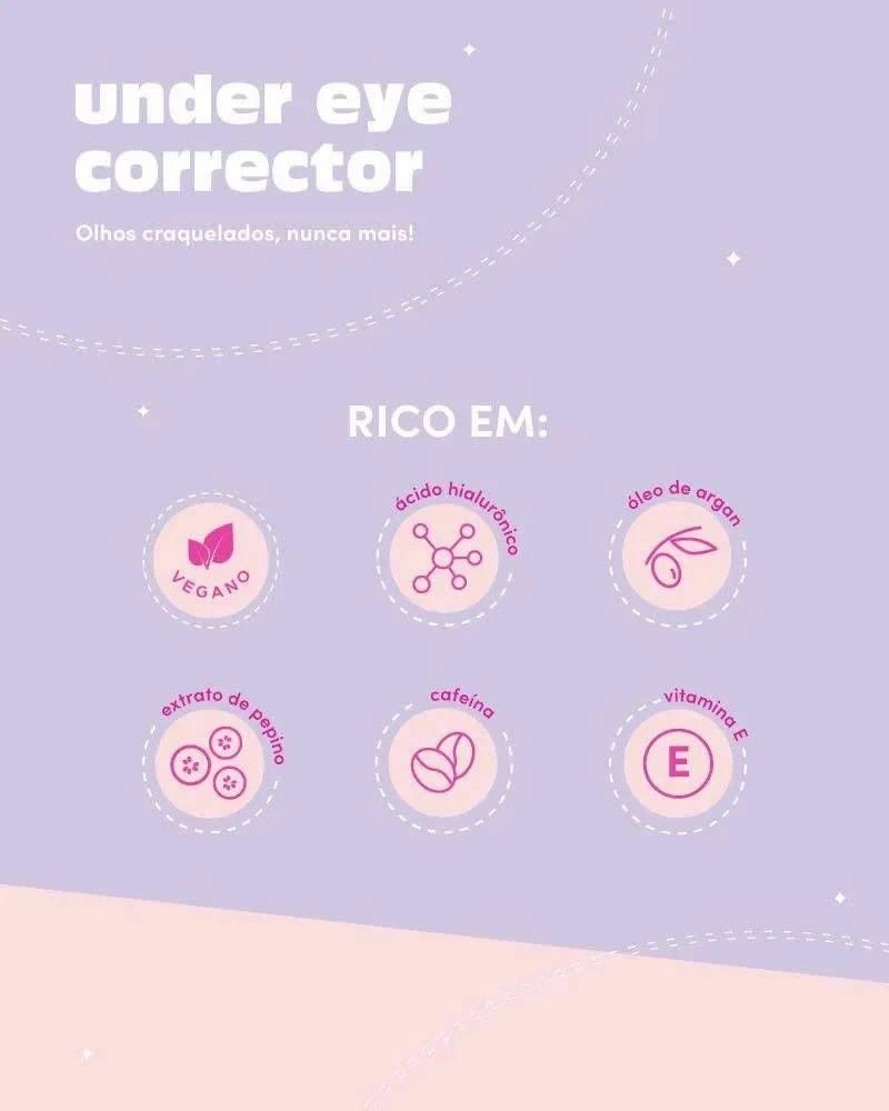 Corretivo para área dos olhos Under Eye Corrector - RK - 6