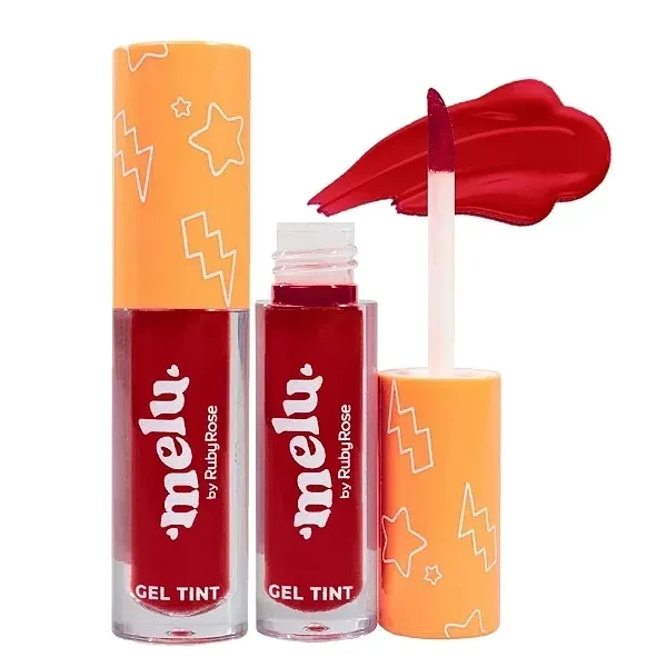 Gel Tint Melu Clean Coral Ruby Rose - 4