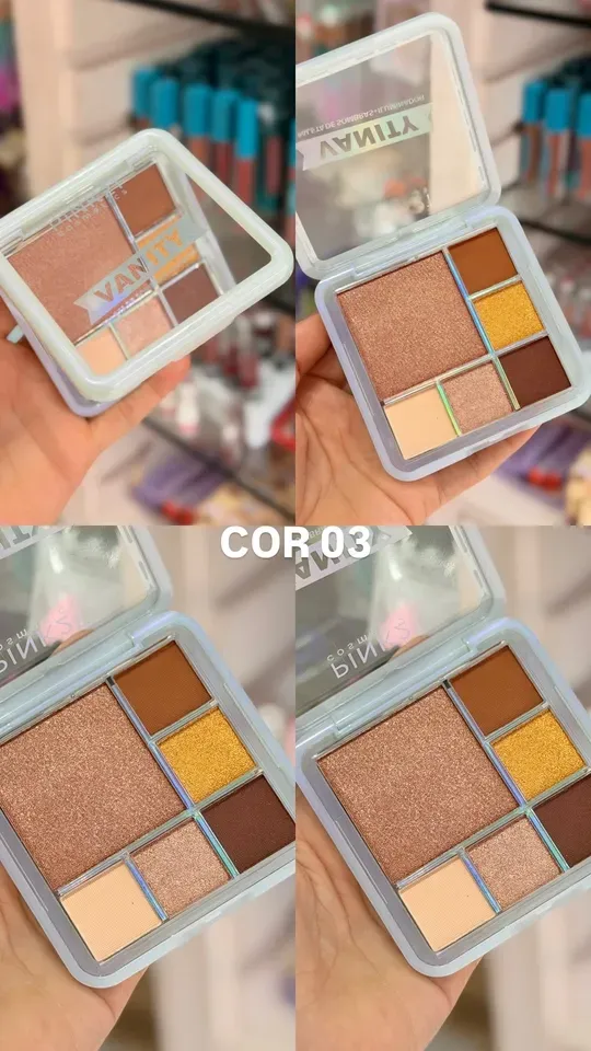 Paleta de iluminadores + sombras VANITY - PINK 21  - imagem 2