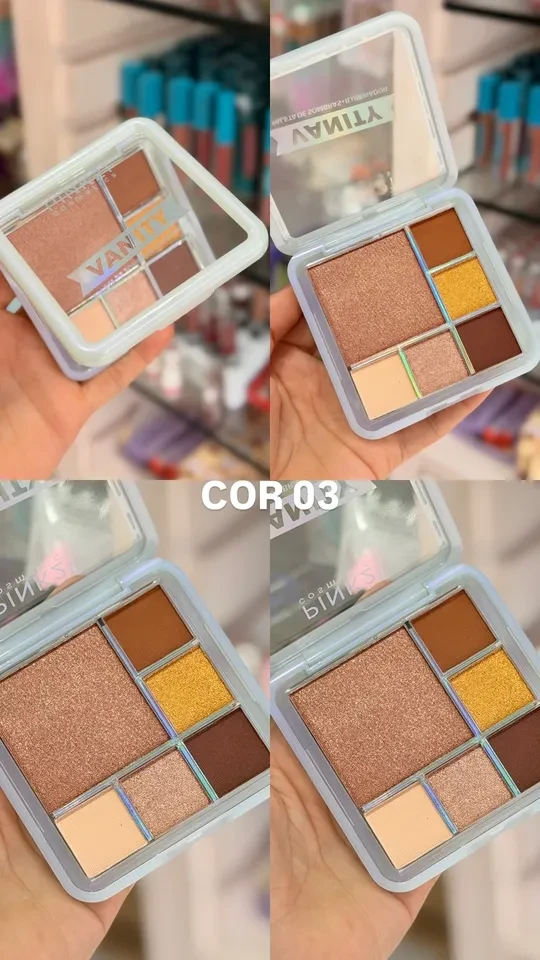 Paleta de iluminadores + sombras VANITY - PINK 21  - 2