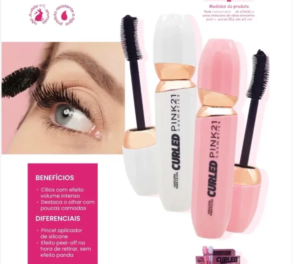 Máscara de cílios CURLED - PINK 21
