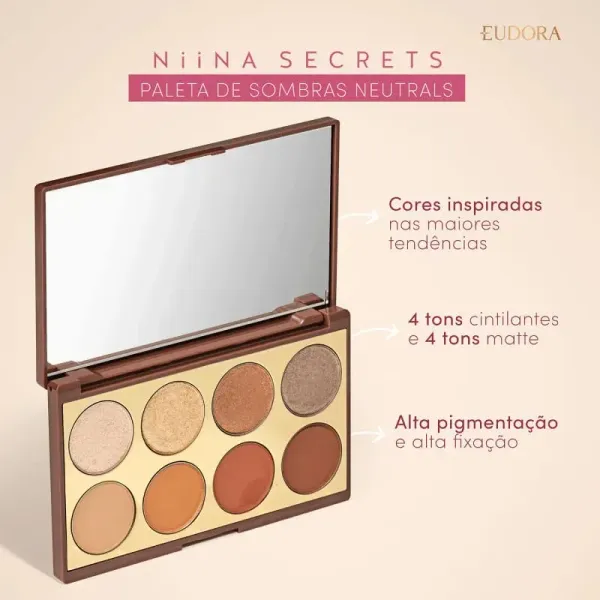 Paleta de Sombra Niina Secrets Neutrals 5,6g - imagem 3