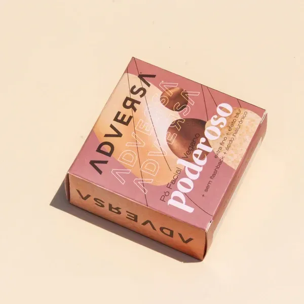 Pó facial solto vegano médio poderoso - Adversa Makeup  - imagem 2