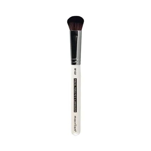Pincel W122 profissional para pó e iluminador Macrilan – Linha W - 1