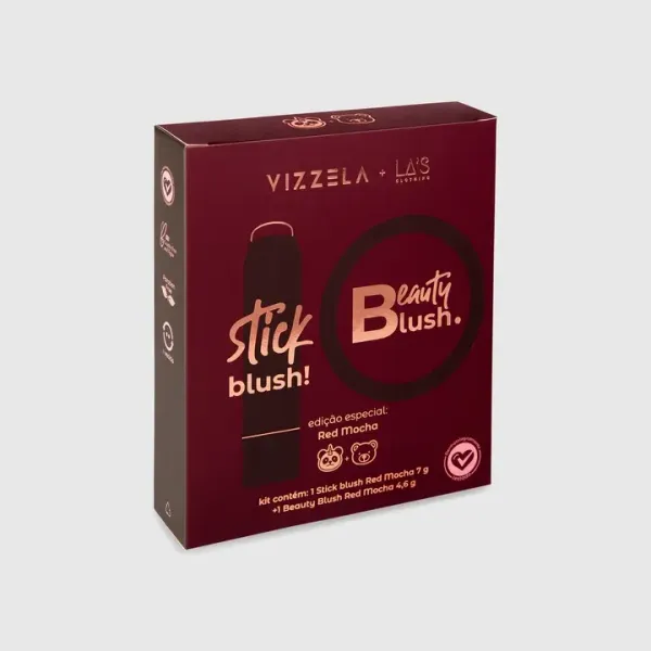 Kit Blushes Red Mocha Vizzela + La's - Vizzela  - imagem 1