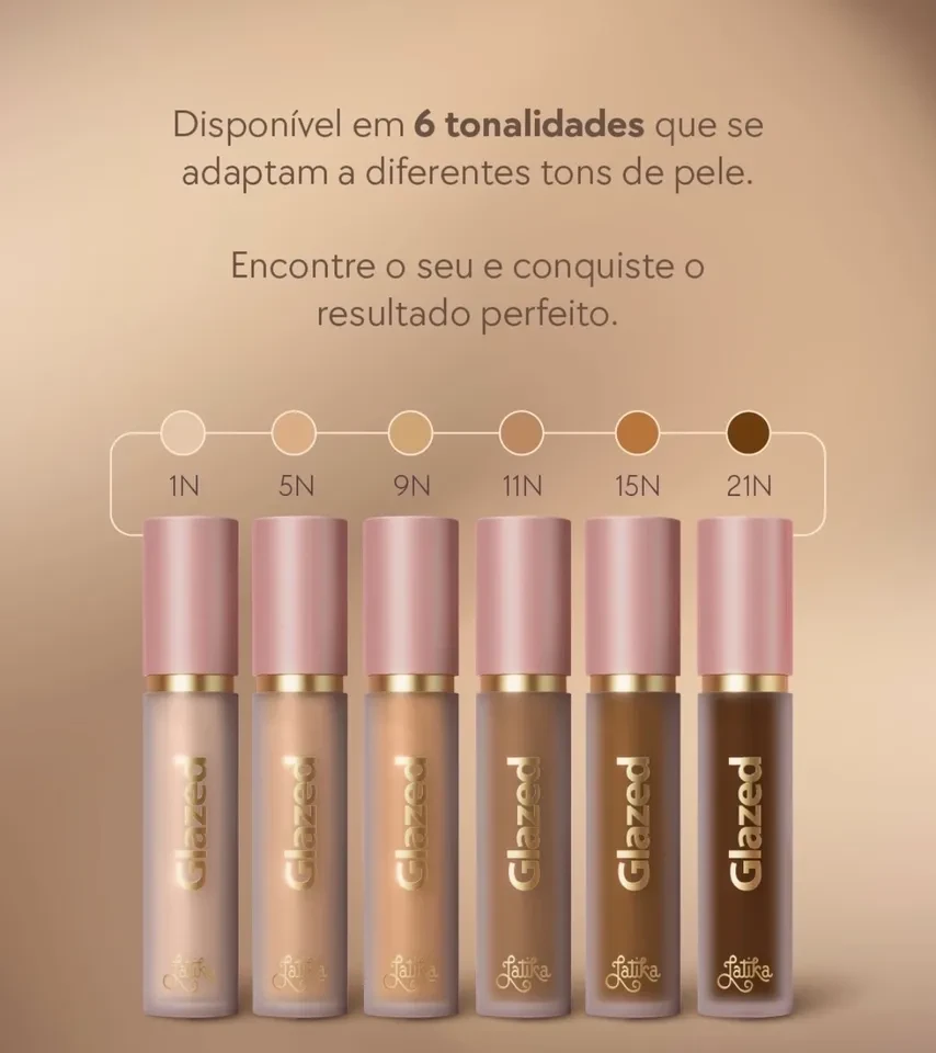 Corretivo Líquido Latika Glazed Alta Cobertura - 6,5g - 6