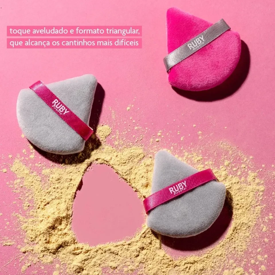 Esponja Puff para Pó Triangular - Ruby Kisses - 2