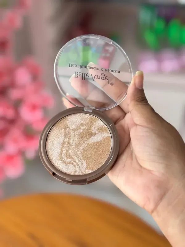 Duo iluminador e bronzer - Belle Angel  - imagem 1