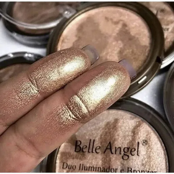 Duo iluminador e bronzer - Belle Angel  - imagem 3