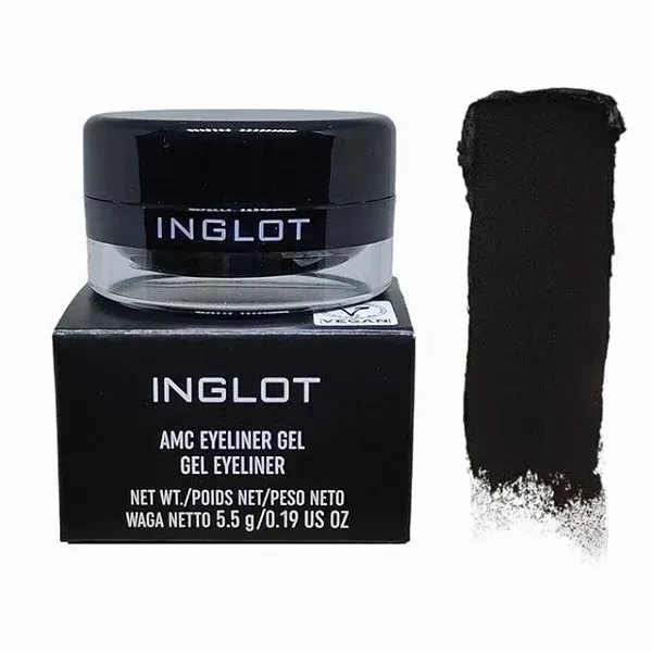 Delineador em Gel PRETO à prova d’água - Inglot 77 - 1