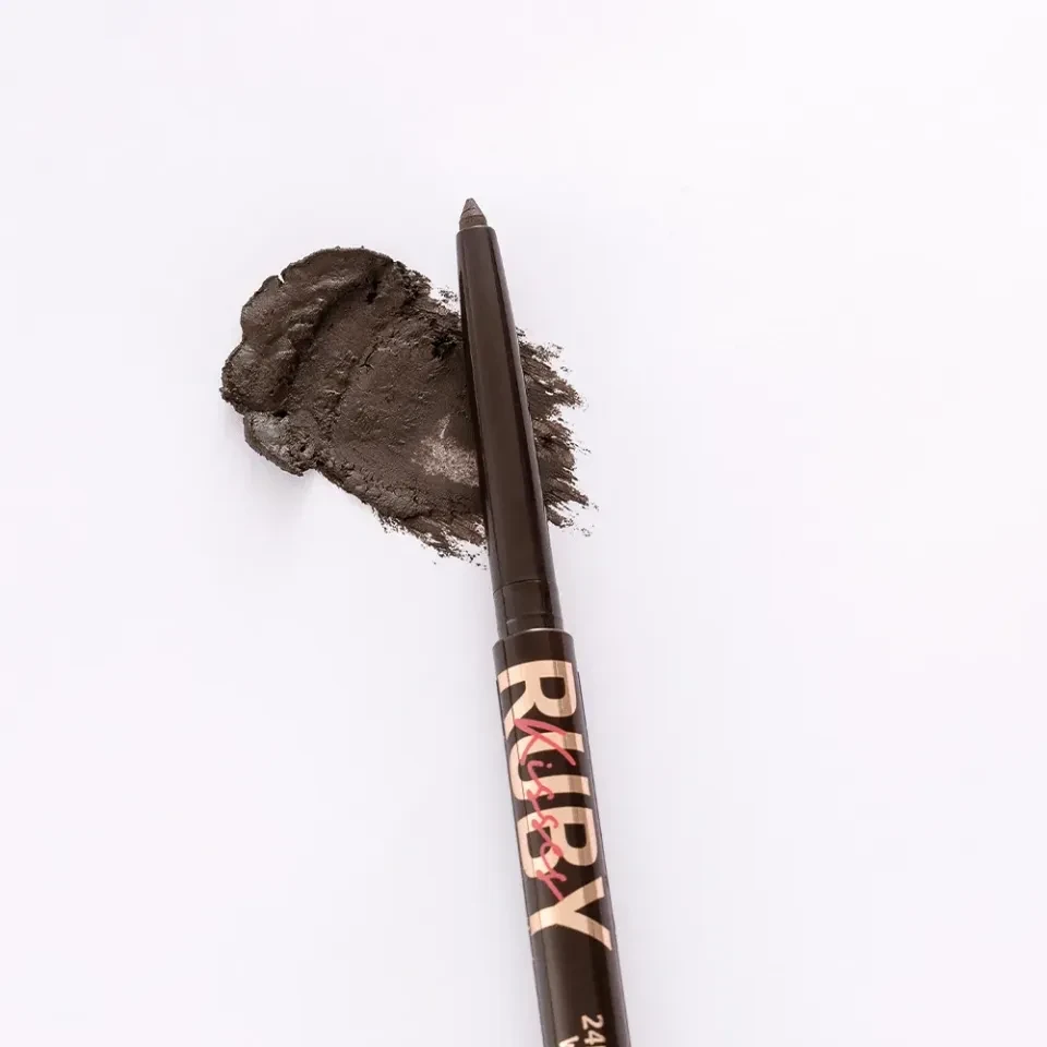 Lápis Retrátil em Gel MARROM à Prova D'água - Ruby Kisses - 1