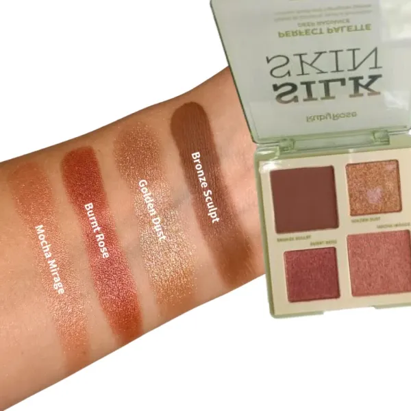Paleta de contorno, blush e iluminador - silk skin Ruby Rose