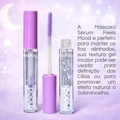 Máscara/gel incolor para sobrancelhas Sérum Feels Mood - Ruby Rose - 2