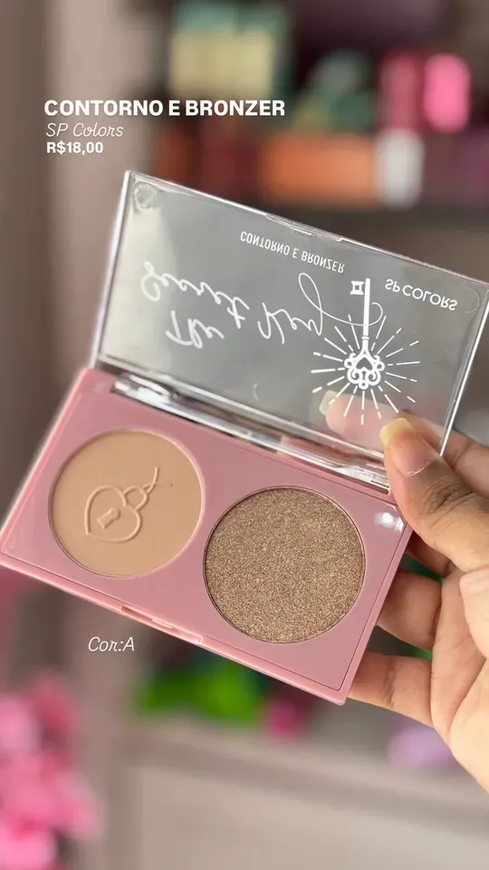 Duo de contorno e bronzer iluminador - SP COLORS  - imagem 2