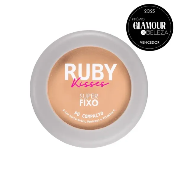 NOVO Pó Compacto Super Fixo COR 131 - Ruby Kisses - imagem 3