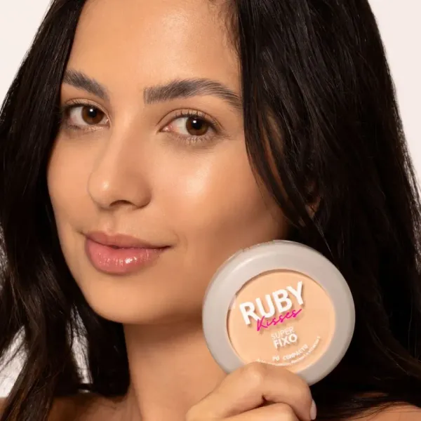 NOVO Pó Compacto Super Fixo COR 131 - Ruby Kisses - imagem 1