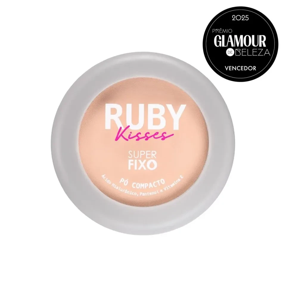 NOVO Pó Compacto Super Fixo COR 105 - Ruby Kisses - 2