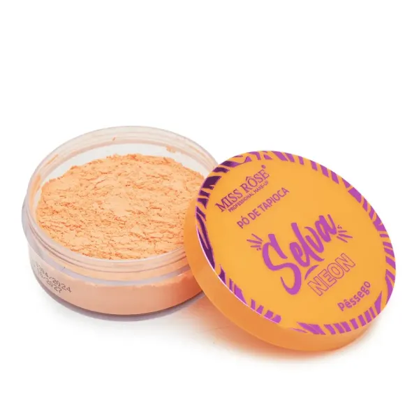 Pó Solto de Tapioca Selva Neon Pêssego - Miss Rôse - imagem 3