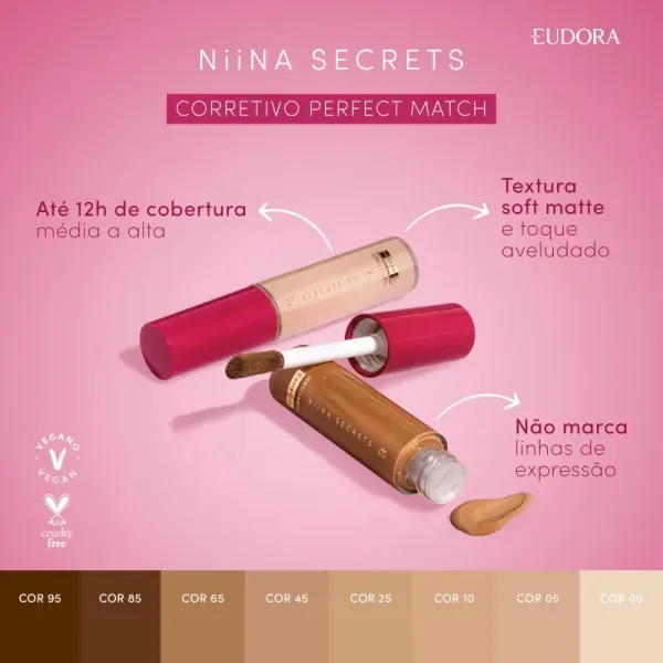 Corretivo Niina Secrets Perfect Match Cor 10 (10ml) - imagem 5
