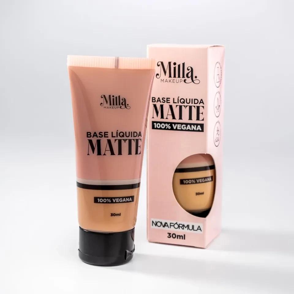 Base líquida matte MILLA MAKEUP – cor RAFA - 1